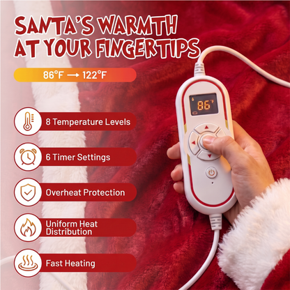 The Cozy Noel Heated Santa Blanket Robe